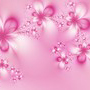růžový polep na vestavěné skříně